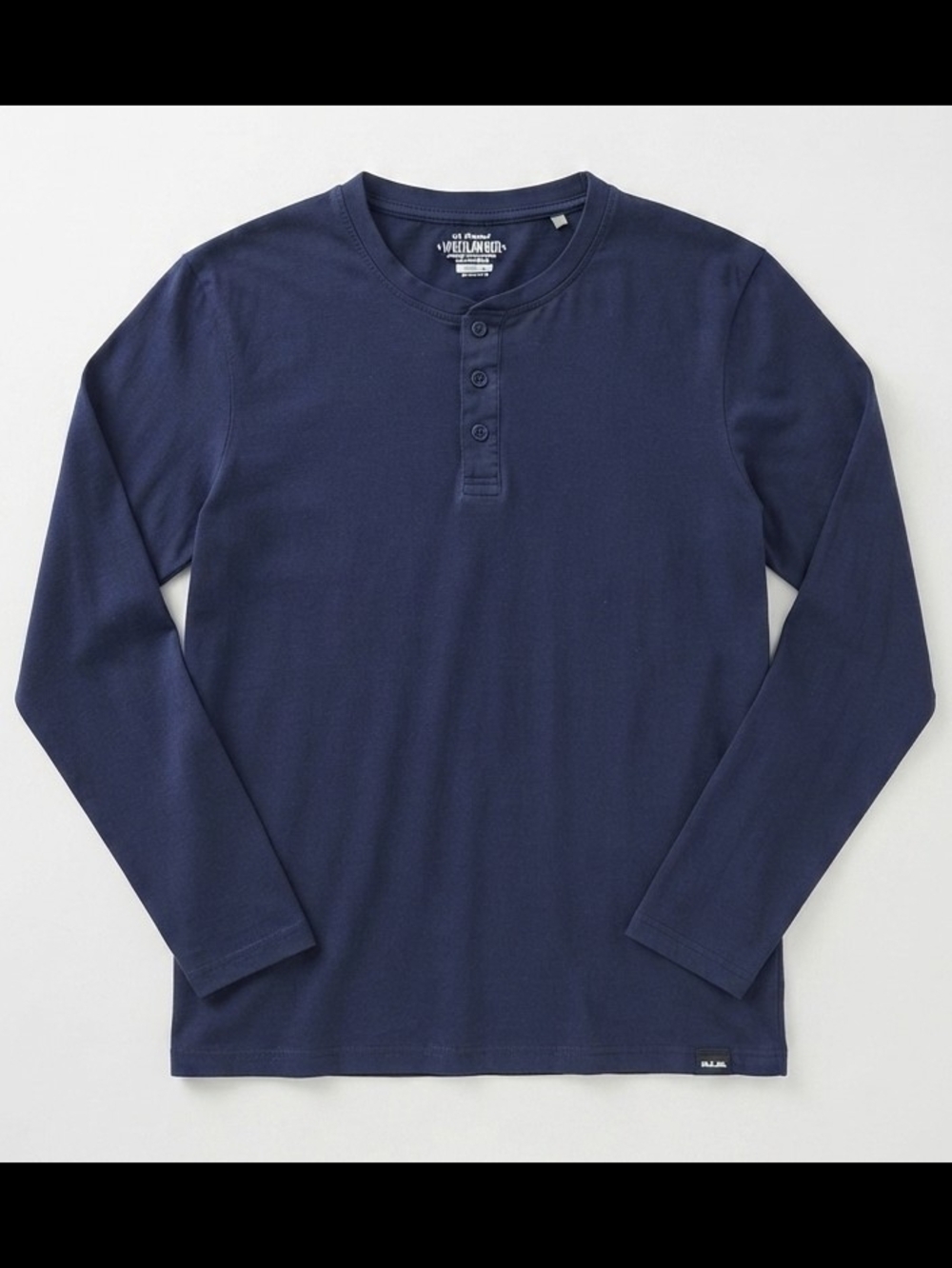 Men's Long Sleeve Crew Neck Tee - Navy